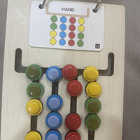 Colour Coder - Kids Montessori Slide Puzzle Game Color & Pattern Matching Learning Toys for Kids