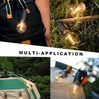 Decorative Hanging Bulb with 3 Modes Tent Lamp for Camping Pac of 2