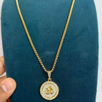 Om Symbol Pendant With Chain